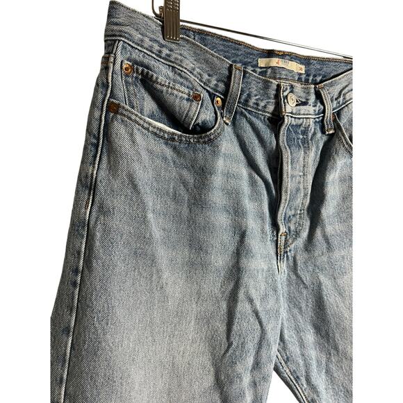 Levi’s Icon Fit High Rise Straight Ankle Denim Blue Jeans Size 30 - Picture 16 of 16